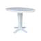 International Concepts 36 in. Solid Wood Round Extension Dining Table with 4 Counter Height Stools K08-36RXT-23-S800SW4 - alternate 4
